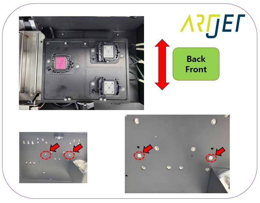 UV Printer 헤드 Captop 위치 맞추기 ARTJET 2025