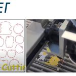 Camera cutting principle after UV printing