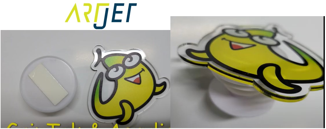 Making mobil Grip Tok  with a UV Printer Laser