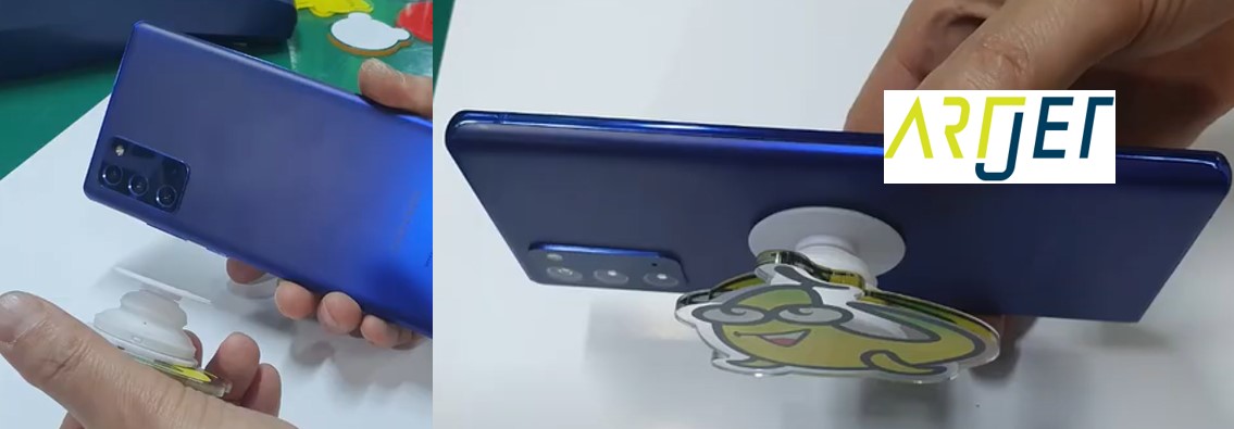 UV프린터 레이저로 핸드폰 그립톡 만들기