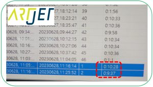 ARTJET UV Printer Application 34 _ ARTJET CW+C 인쇄시간과 잉크비용 4
