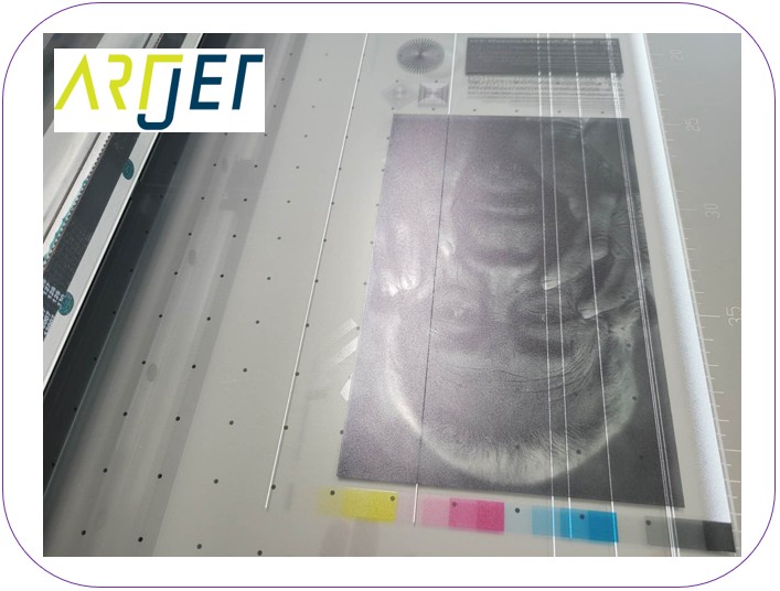 White lines appear when printing only color