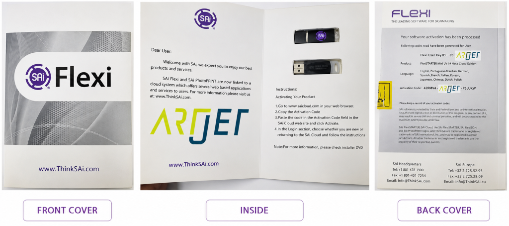 Driver and basic settings after installing Sai Rip ARTJET 2025