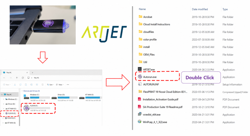 Driver and basic settings after installing Sai Rip ARTJET 2025