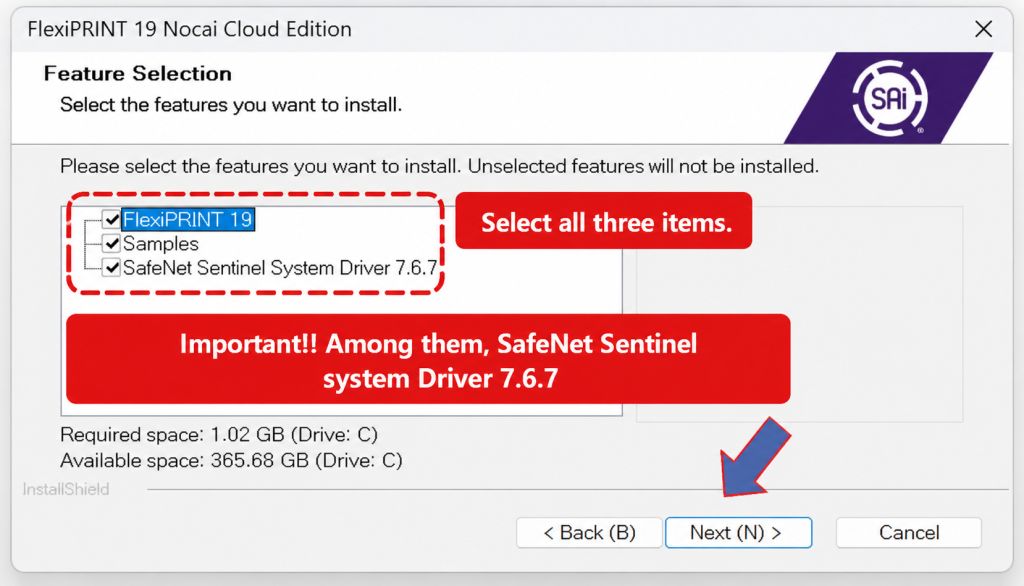 Driver and basic settings after installing Sai Rip ARTJET 2025