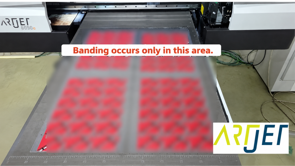 Banding only in certain zones