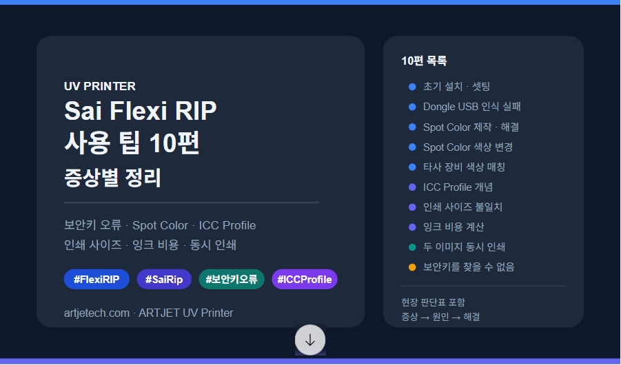 Sai Flexi Rip 사용 팁 10편 증상별 정리 — ARTJET 2026